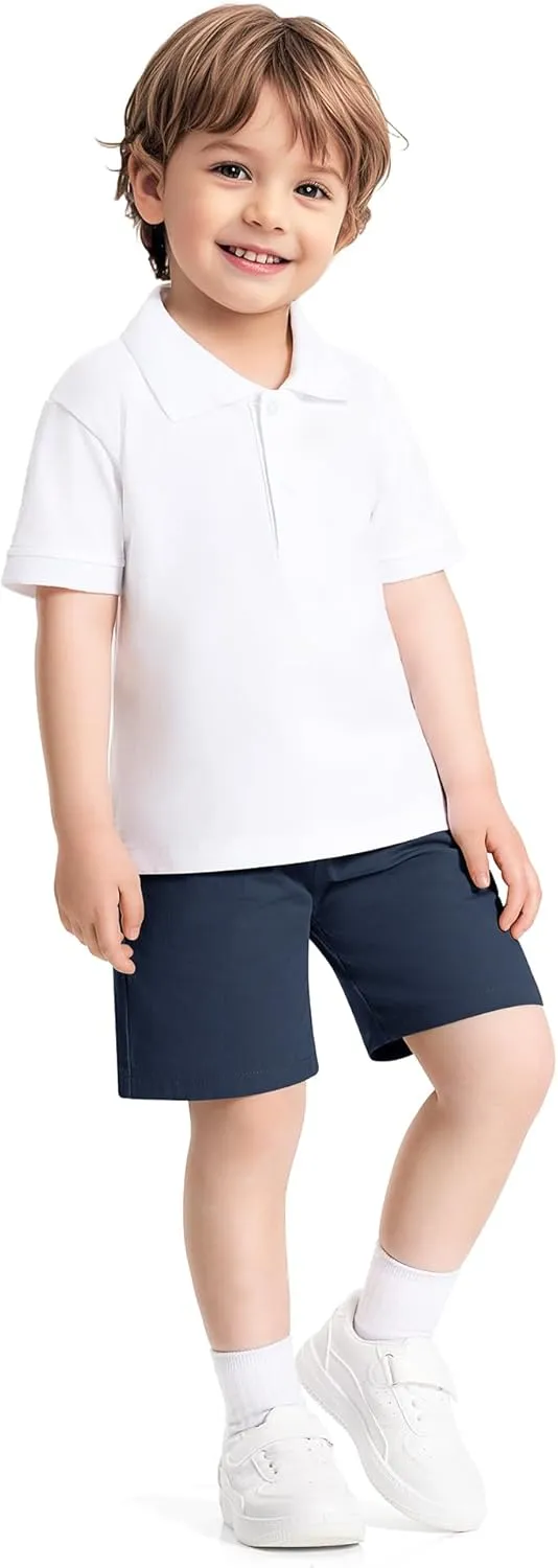 3 Pack Toddler Boys Shorts Baby Boy Summer Uniform Clothes Pull On Jogger Short Size 18M-5T