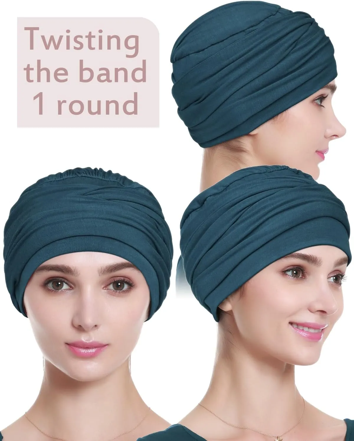 Alnorm Chemo Headwear, Viscose Hat for Women, Head Wraps Scarf Turban for Ladies