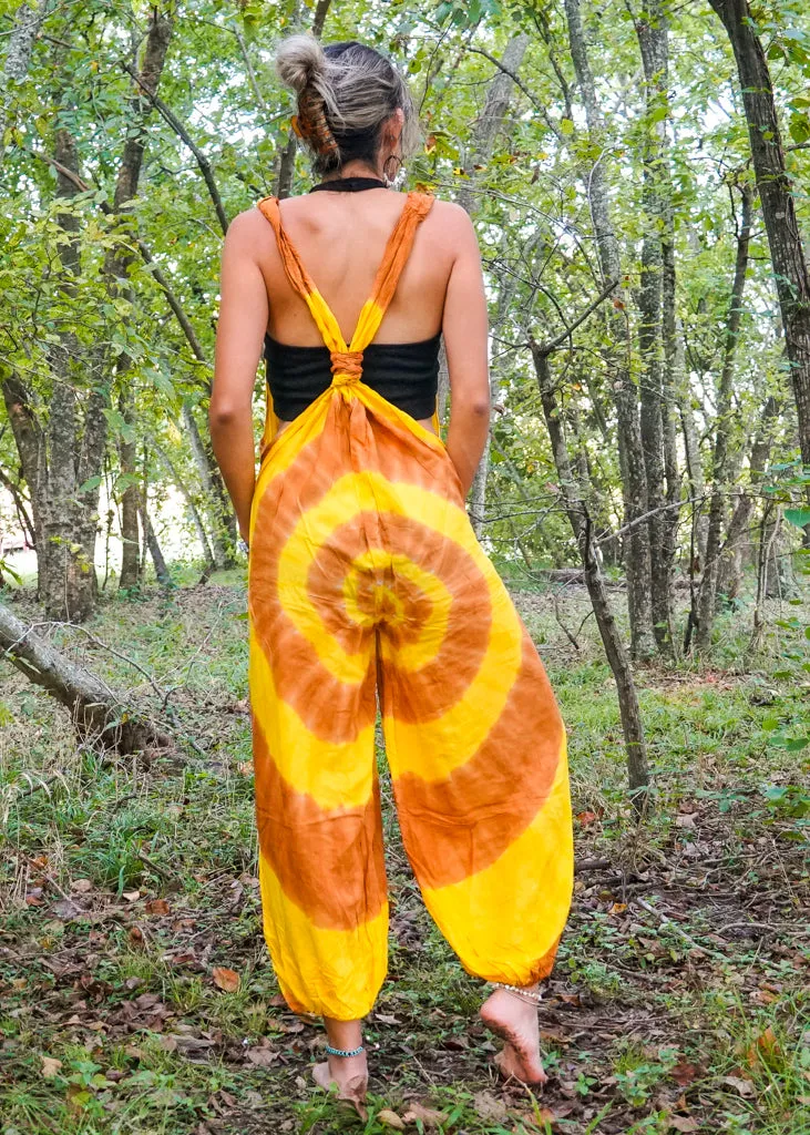 Barefoot Vibes Racerback Dungarees Jumpsuit Romper