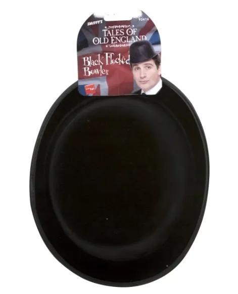 Black Flocked Bowler
