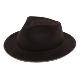 Black Trilby Hat