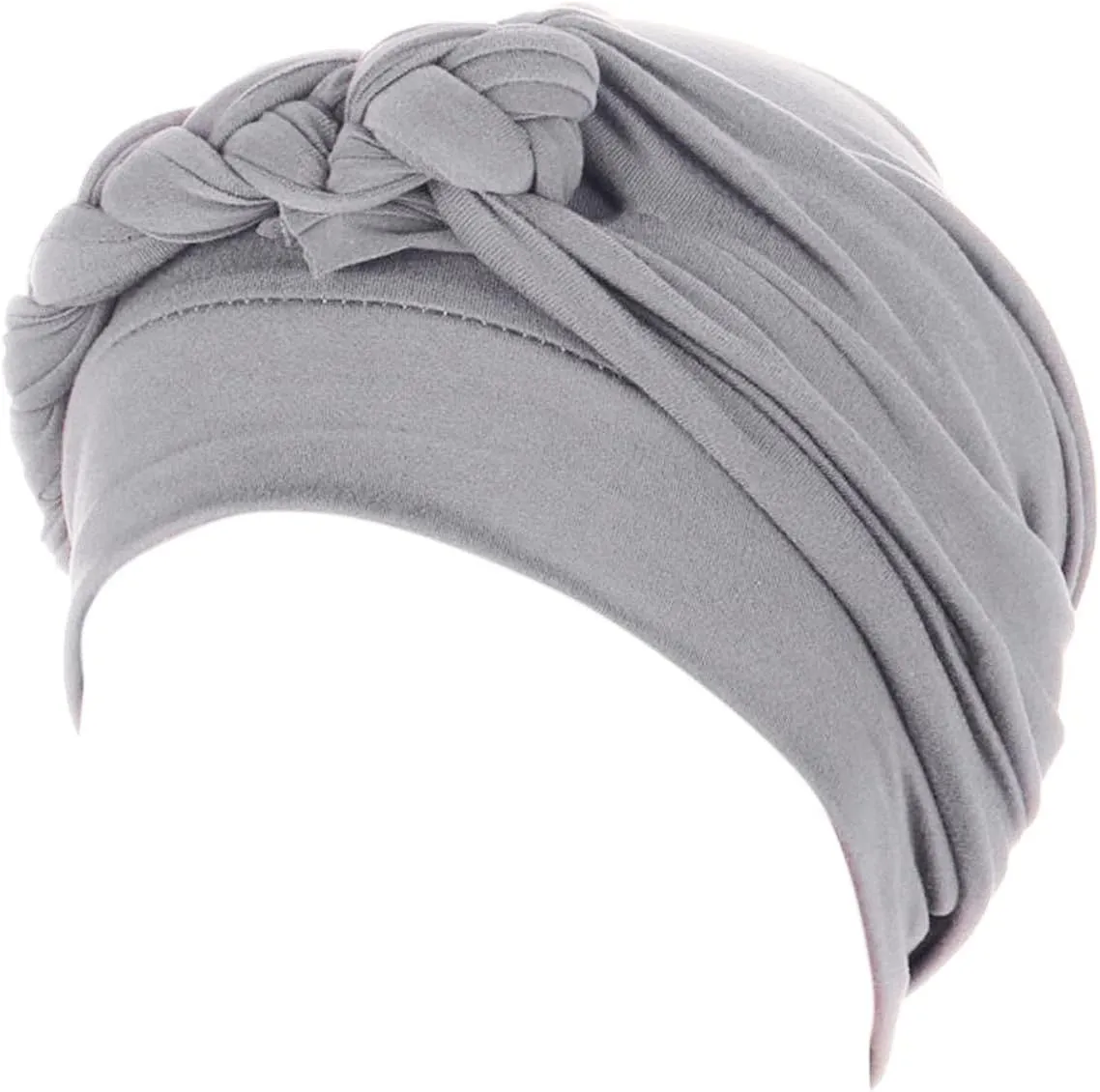 Bohemian Headwear Wrap Ethnic Head Cover Hat Cap Braid Beanie Turban Cancer Pre-Tied Hair Cancer Hair Loss Headwrap