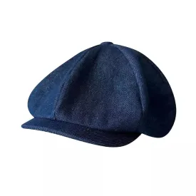 Bourget Vintage Blue Newsboy Cap