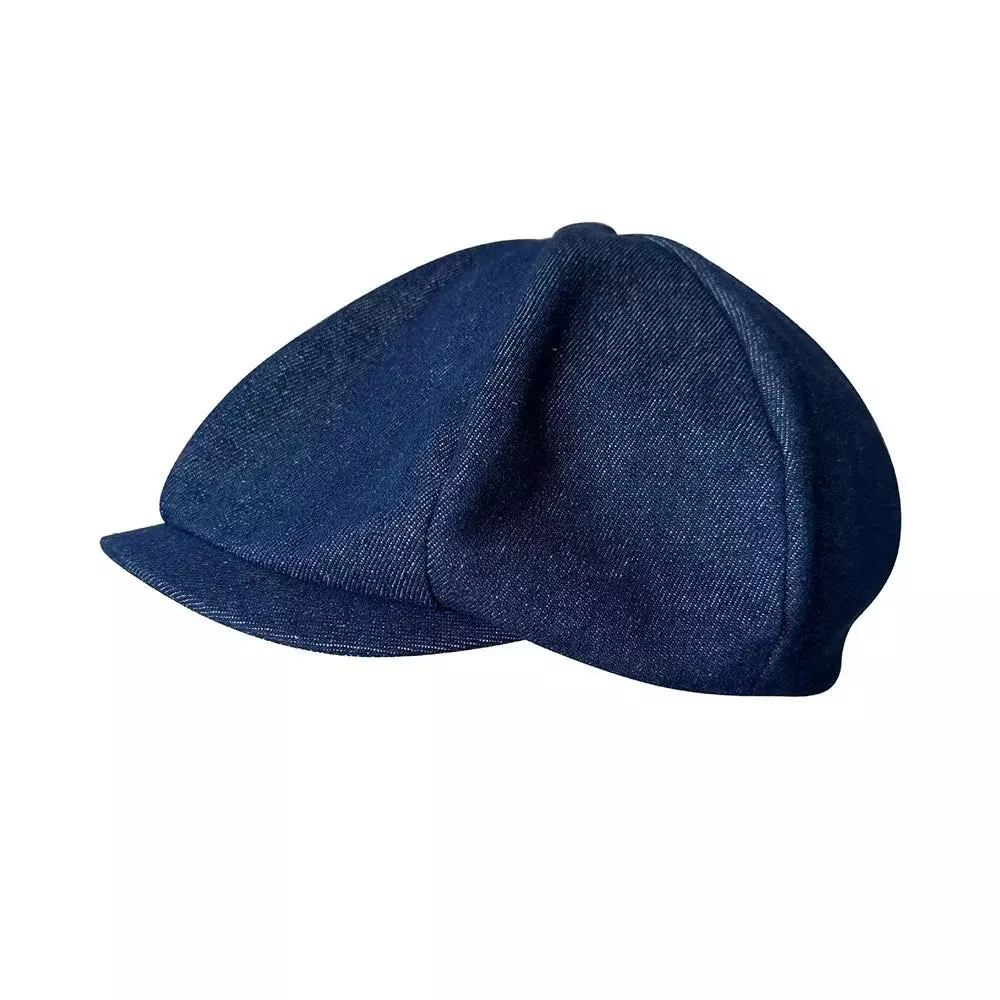 Bourget Vintage Blue Newsboy Cap
