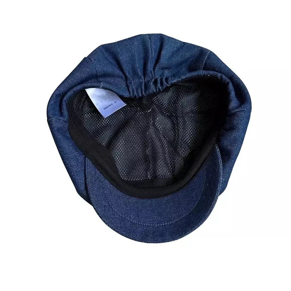 Bourget Vintage Blue Newsboy Cap