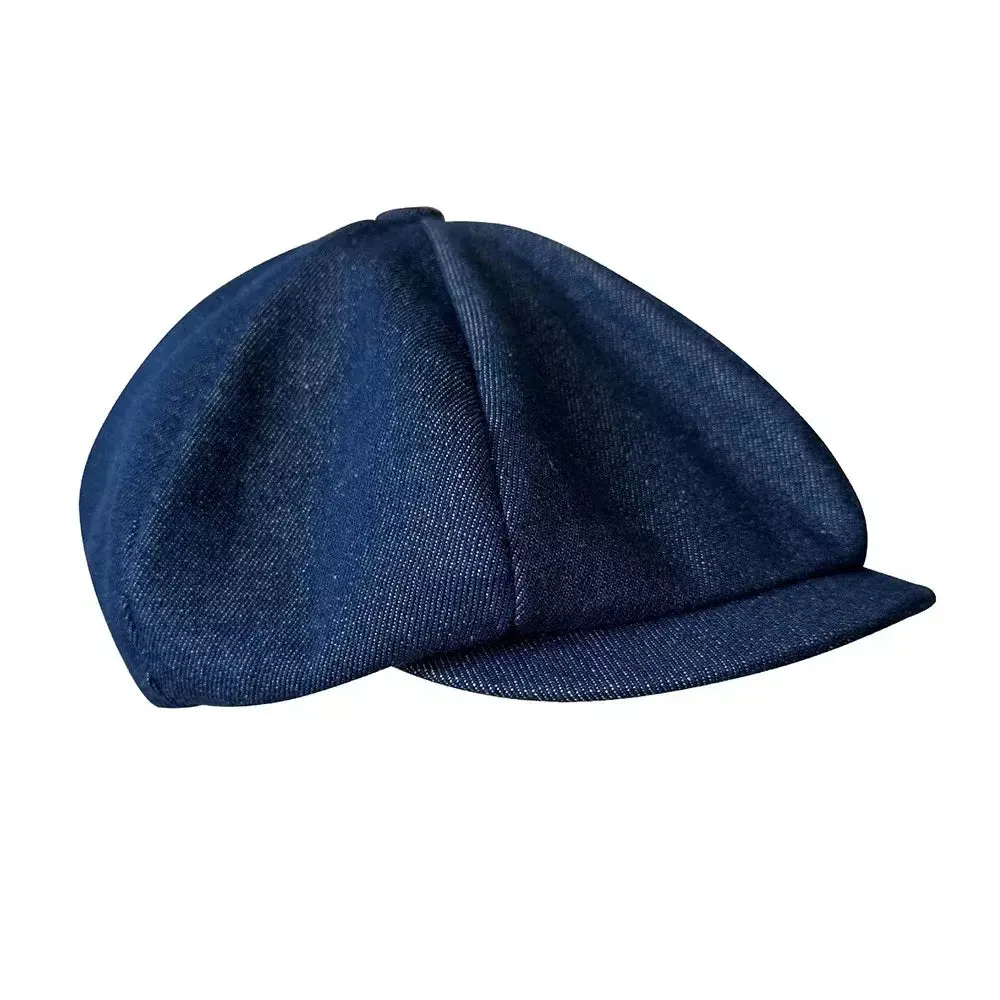 Bourget Vintage Blue Newsboy Cap
