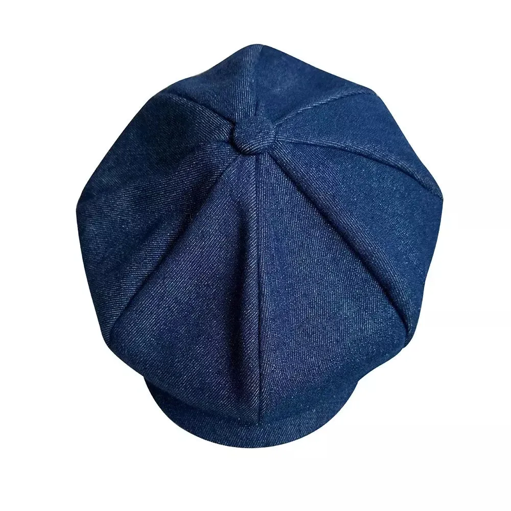 Bourget Vintage Blue Newsboy Cap