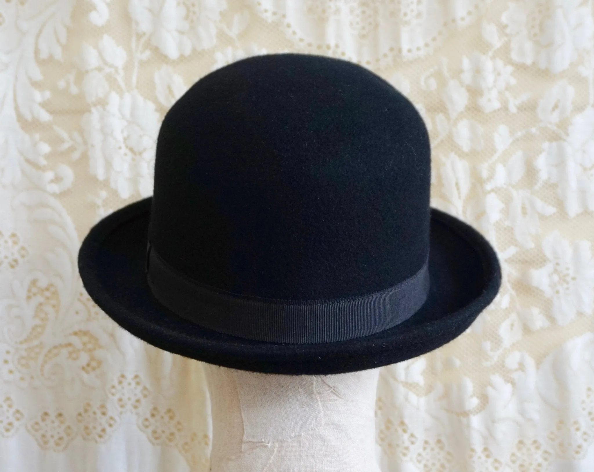 Bowler Hat Black Wool