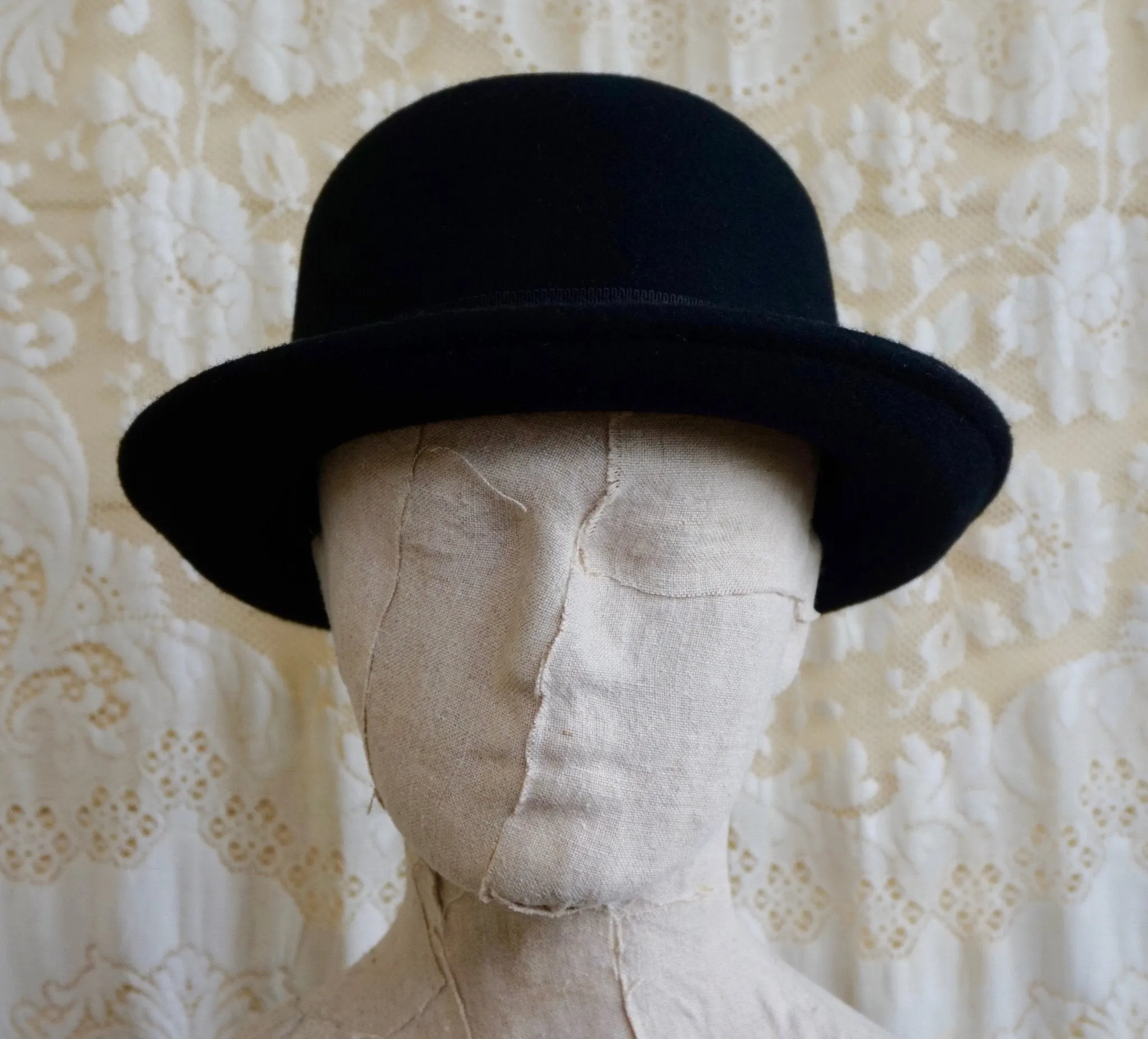Bowler Hat Black Wool