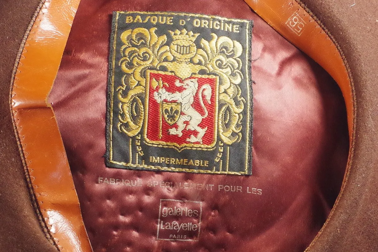 Brilliant Brown Basque Beret - Sz 6 3/4