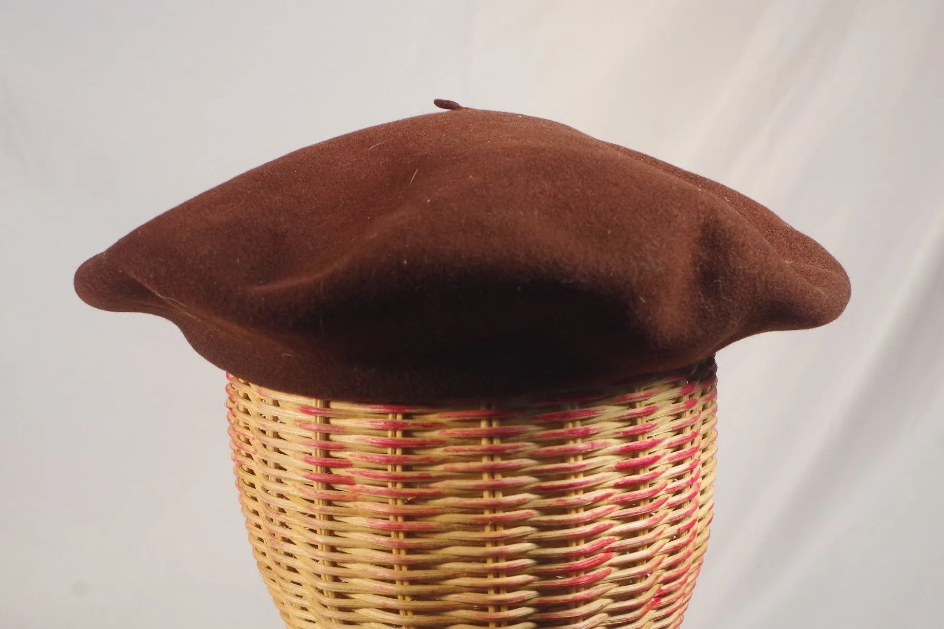 Brilliant Brown Basque Beret - Sz 6 3/4