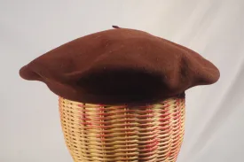 Brilliant Brown Basque Beret - Sz 6 3/4