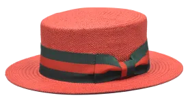 Bruno Capleo Boater BC-637 Red/Green