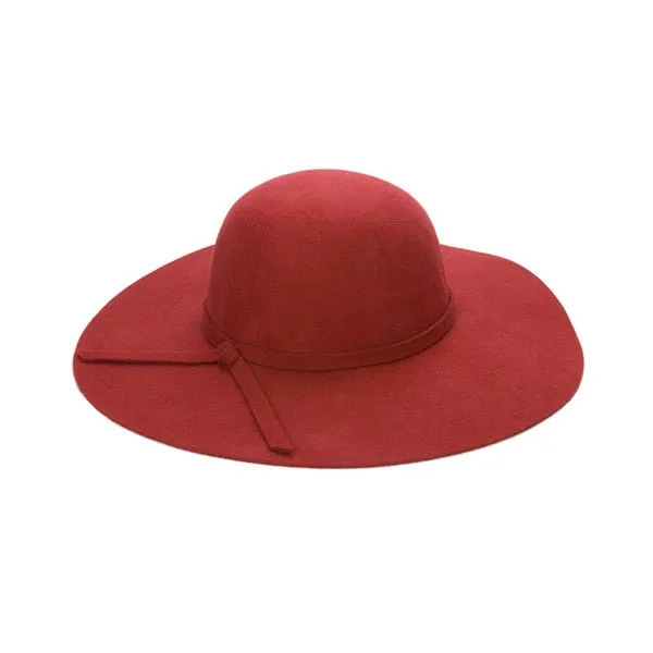 Chapeau  Casual Fedora Cap Wide Brimmed Dome Hats High Quality Wool Floppy