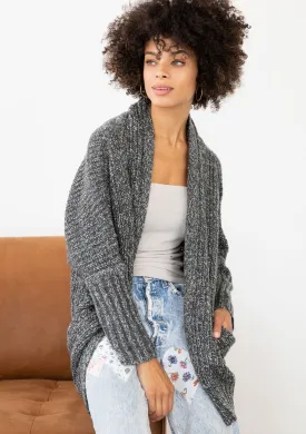 Chunky Knit Open Front Cardigan