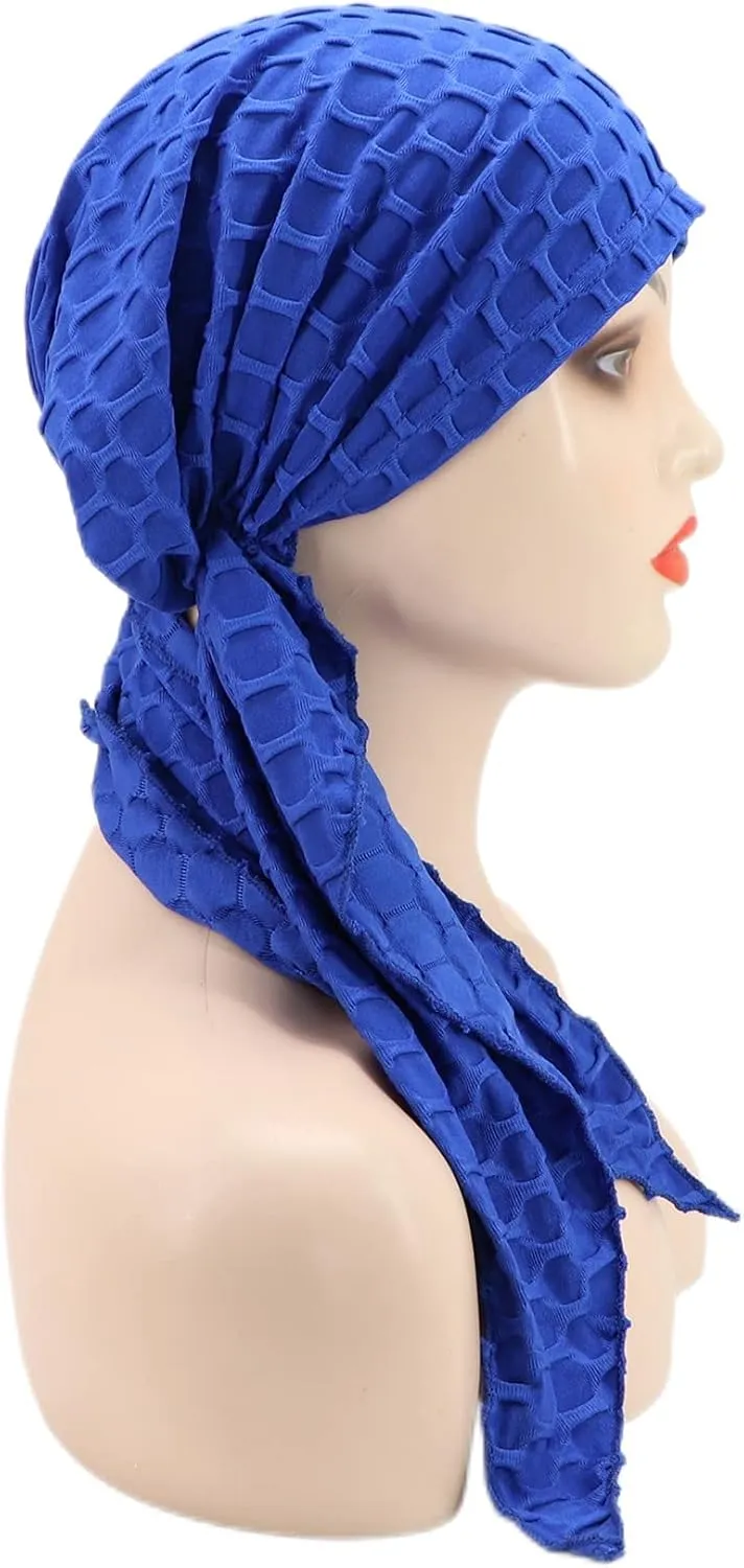 Coolwife Womens Chemo Cancer Turbans Cap Pre-Tied Hair Cover Wrap Hats Sleep Scarf Headwrap
