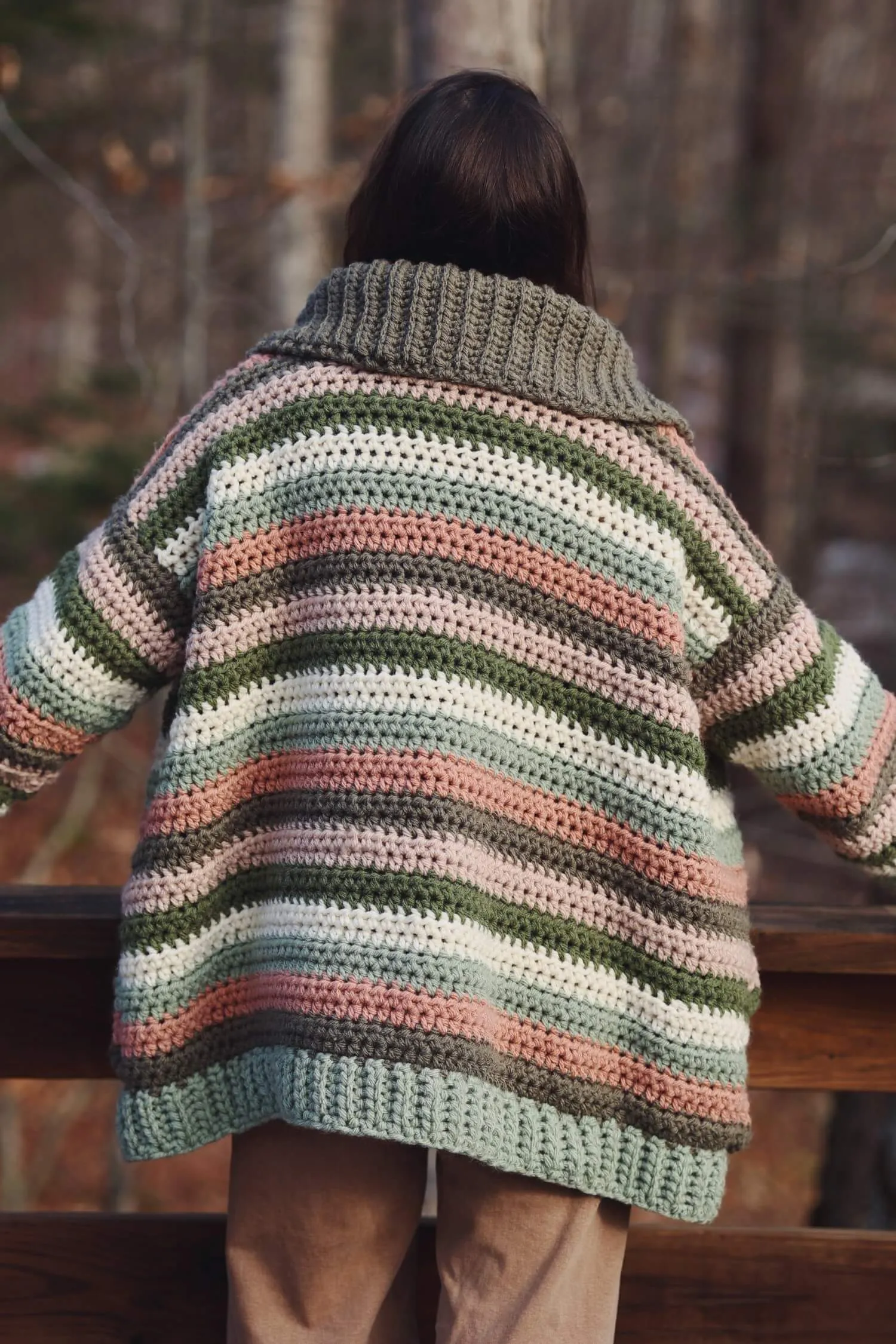 Crochet Kit - Colorstripe Cardi