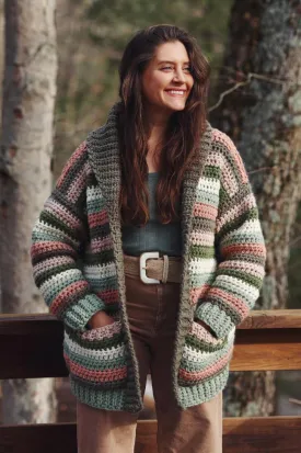 Crochet Kit - Colorstripe Cardi