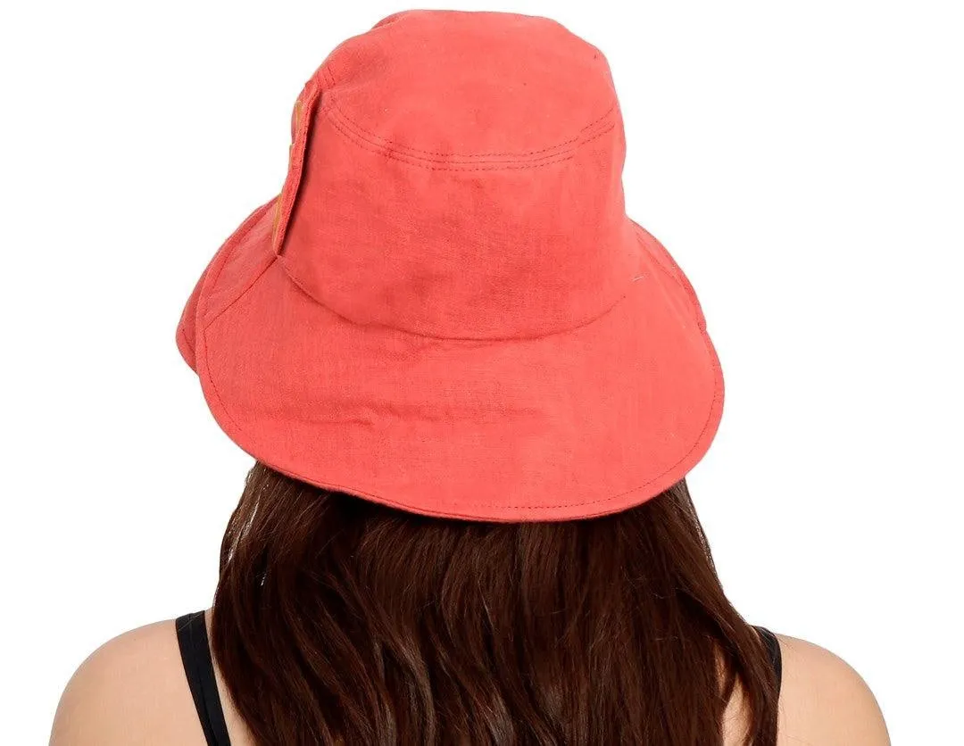 FabSeasons Foldable Orange Beach Cloche