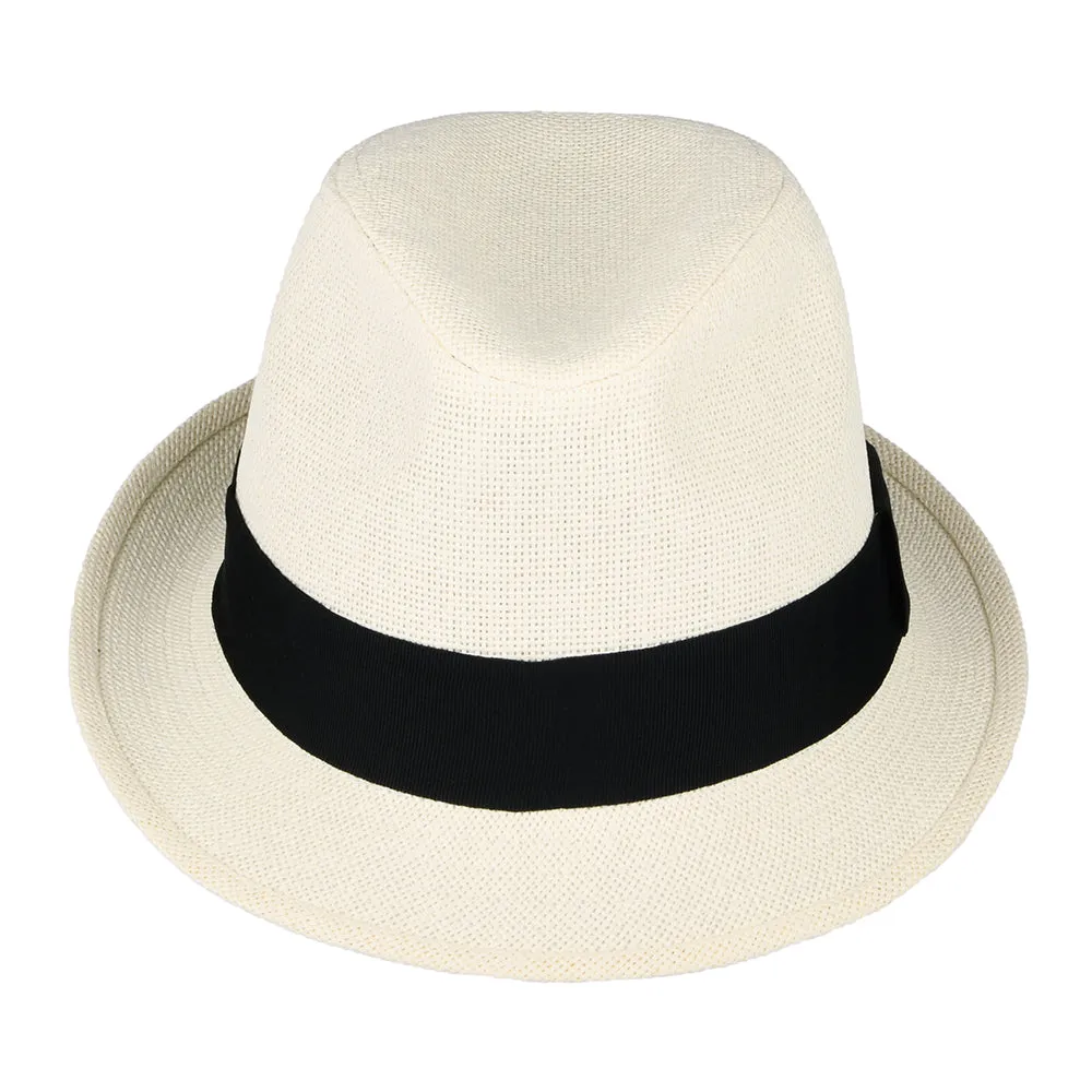 Failsworth Hats Toyo Straw Trilby Hat - Natural