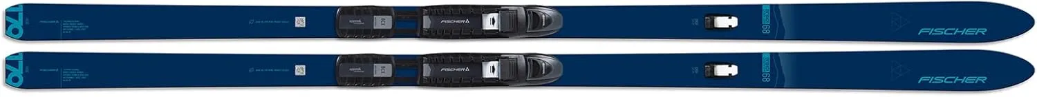 FISCHER Unisex Outback 68 Crown/Skin Xtralite Lightweight Durable Full-Length Steel Edge All-Terrain Off-Track Downhill Nordic Backcountry Touring Skis, Mounted BCX Auto Bindings