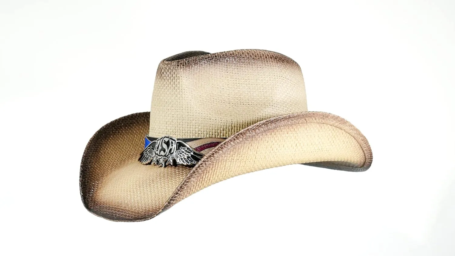 grinderPUNCH Western Outback Cowboy Hat Men's Women's Style Classic Straw Western Cowgirl Hat