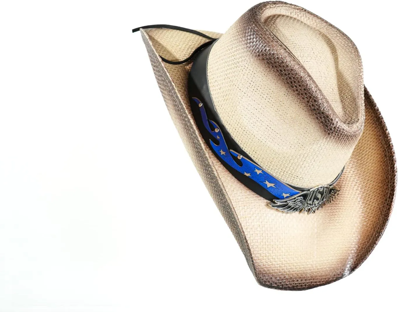 grinderPUNCH Western Outback Cowboy Hat Men's Women's Style Classic Straw Western Cowgirl Hat