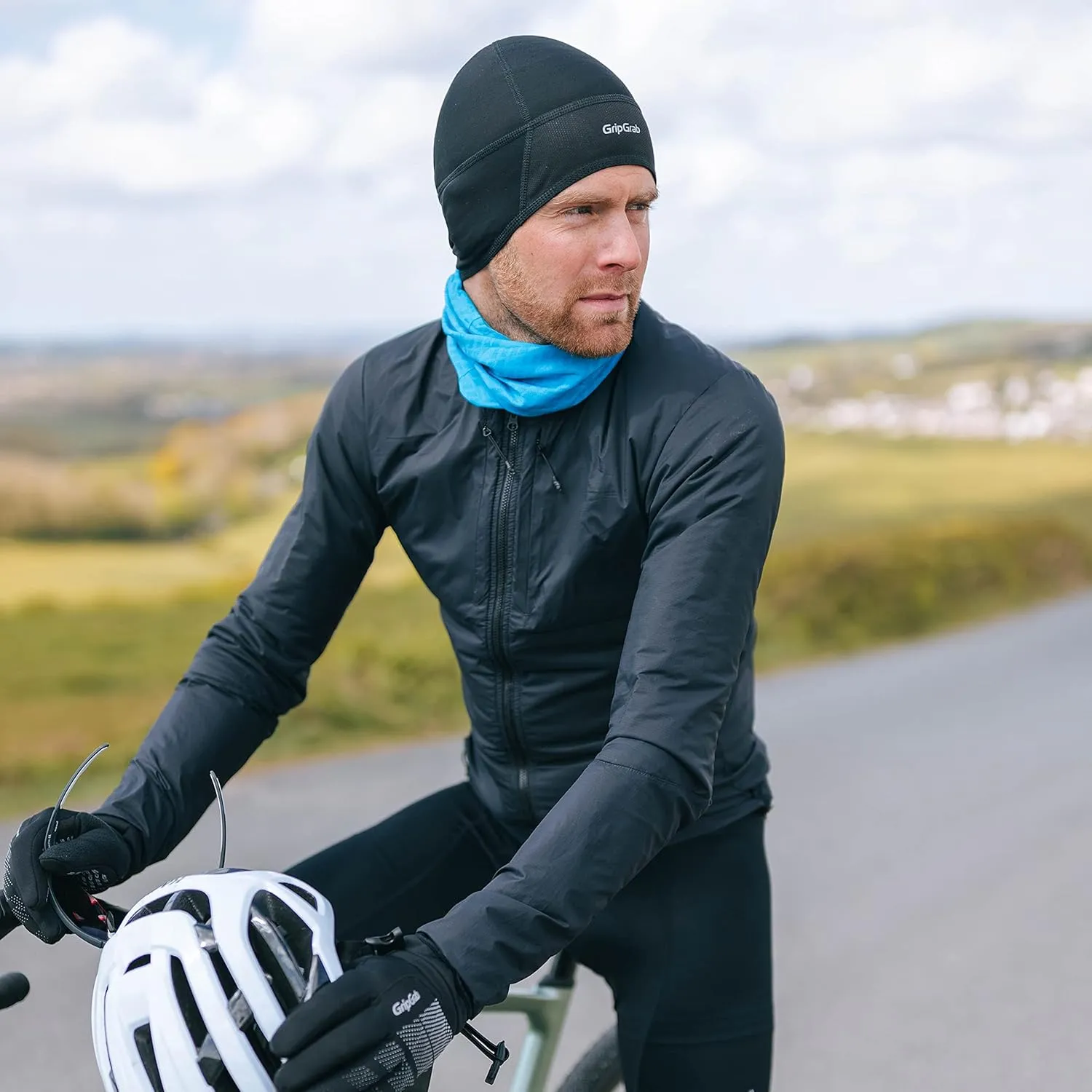 GripGrab Windproof Lightweight Thermal Skull Cap Under Helmet Cycling Running Bike Thin Winter Cycle Liner Hat Warm Skullcap