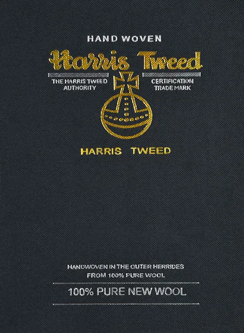Harris Tweed Gray Chevron Newsboy Cap