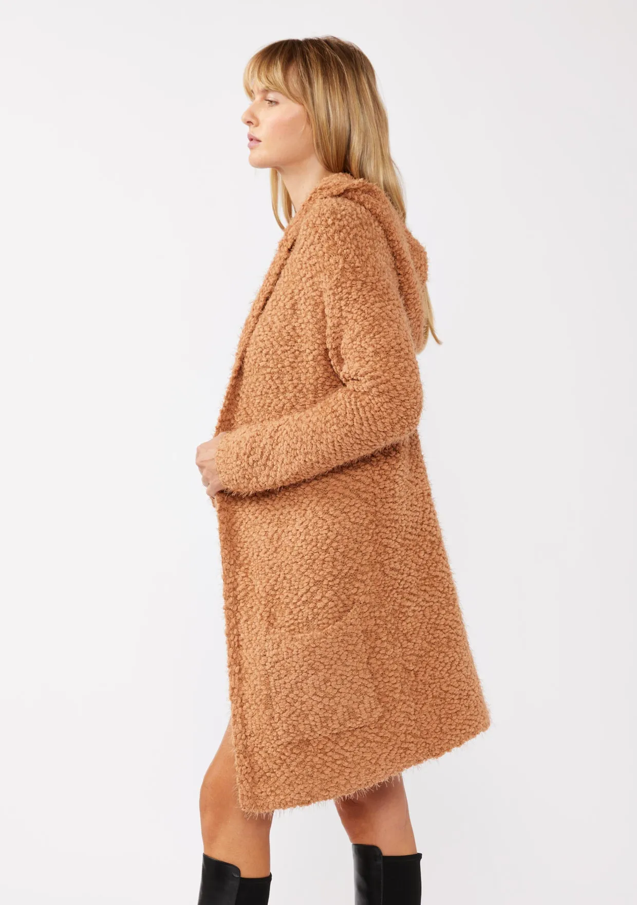 Hooded Cardigan with Pockets