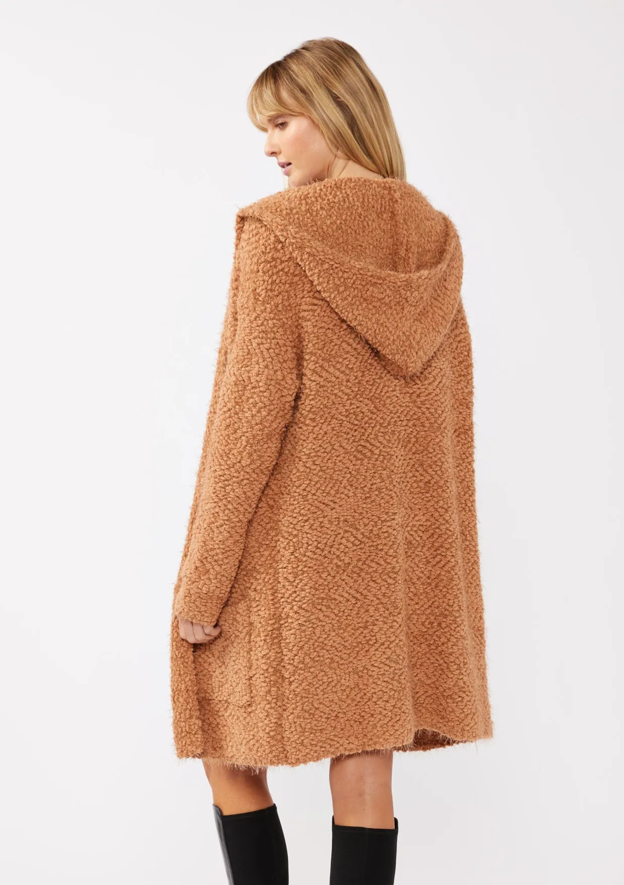 Hooded Cardigan with Pockets