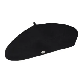 Héritage par Laulhère Hats Authentique Merino Wool Beret - Black