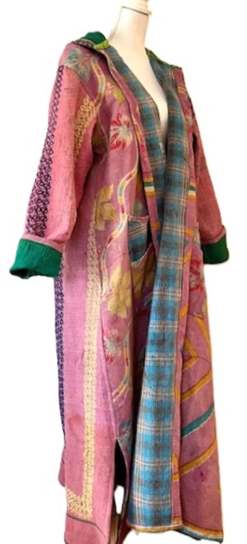 Kantha Bae New Style Rising Sun Coat Comfortable and Warm. Pastel.