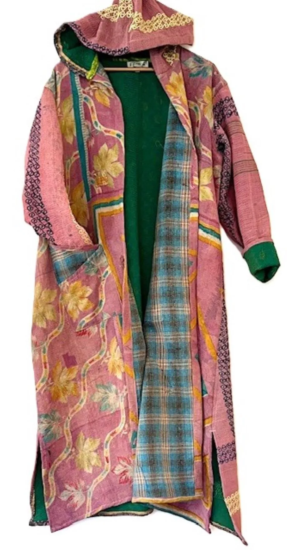 Kantha Bae New Style Rising Sun Coat Comfortable and Warm. Pastel.