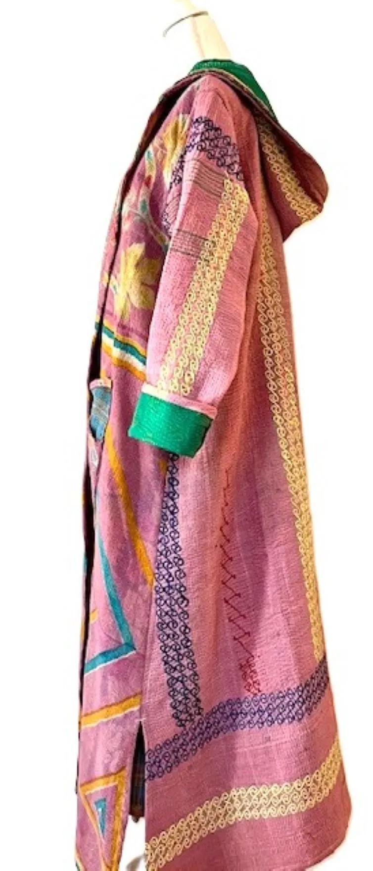 Kantha Bae New Style Rising Sun Coat Comfortable and Warm. Pastel.