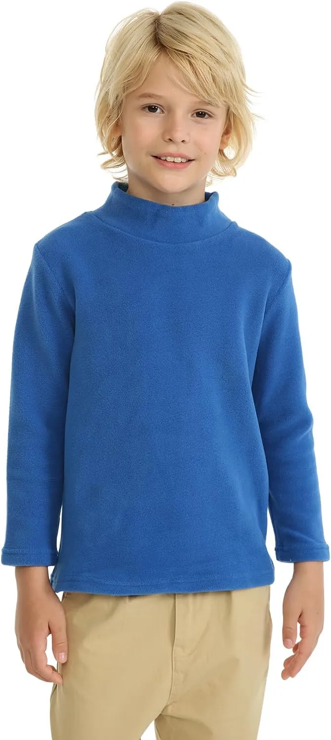 LittleSpring Unisex Kids Polar Fleece Turtleneck Base Top (2-8 Years)