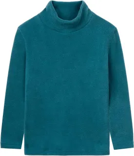 LittleSpring Unisex Kids Polar Fleece Turtleneck Base Top (2-8 Years)
