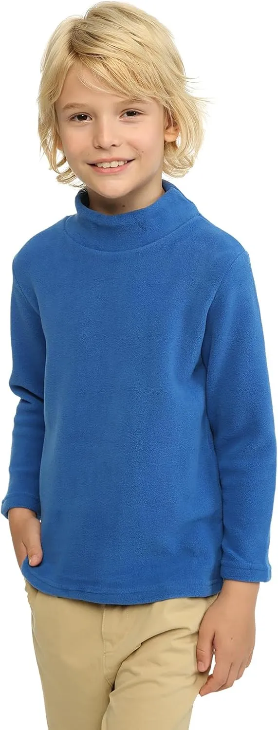 LittleSpring Unisex Kids Polar Fleece Turtleneck Base Top (2-8 Years)