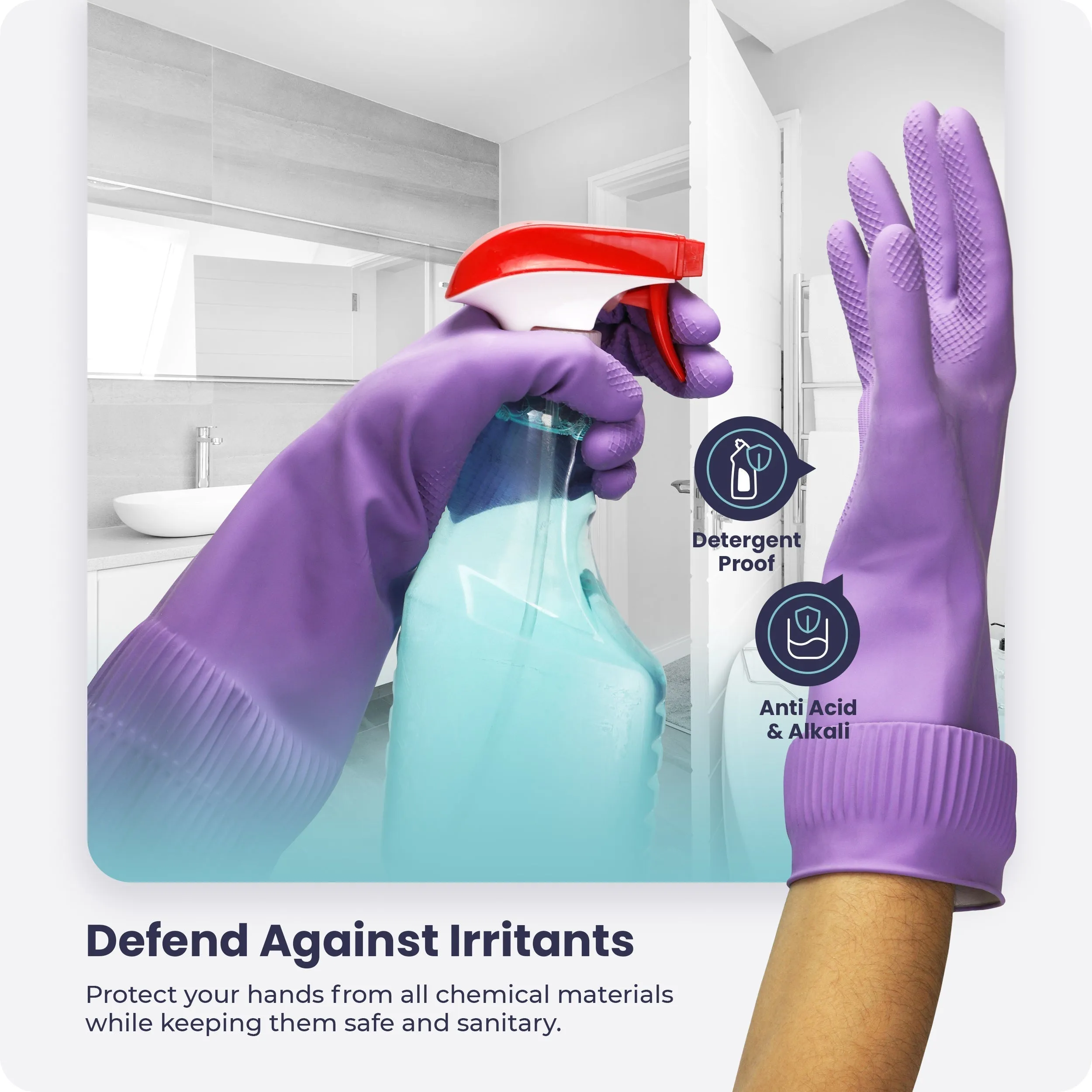 Long Sleeve Dish Gloves 120Pair (L)