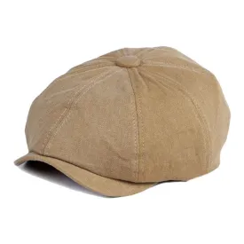 Men's Retro Casual Washed Cotton Newsboy Cap 31367605M