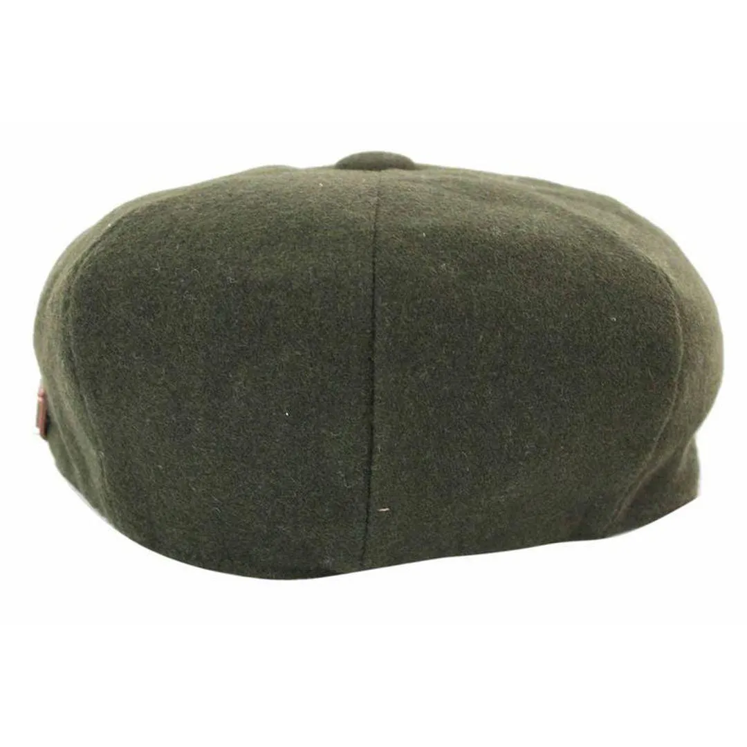 Mens Tweed Newsboy Cap Blinders Baker Boy Flat Grandad Hat 8 Panel Plain