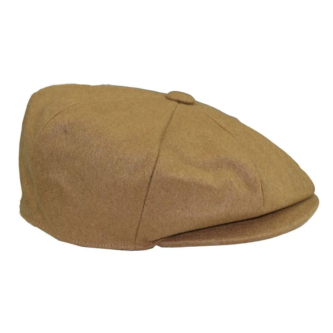 Mens Tweed Newsboy Cap Blinders Baker Boy Flat Grandad Hat 8 Panel Plain