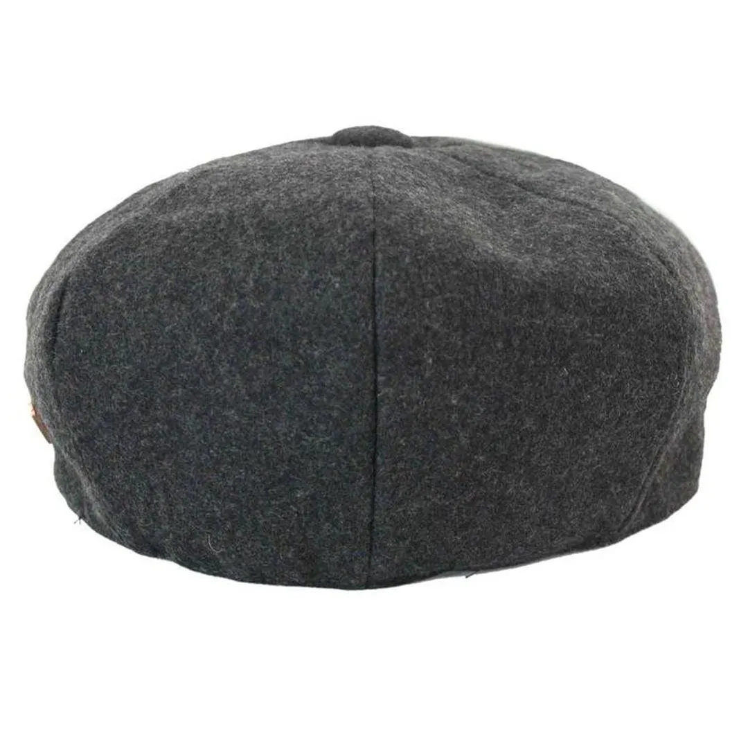 Mens Tweed Newsboy Cap Blinders Baker Boy Flat Grandad Hat 8 Panel Plain