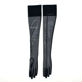 Mugler x H&M - Black Mesh Second Skin Gloves