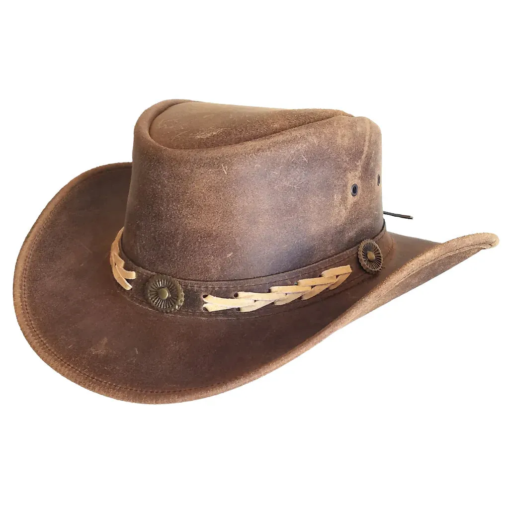 Outback Survival Gear Broken Hill Leather Hat