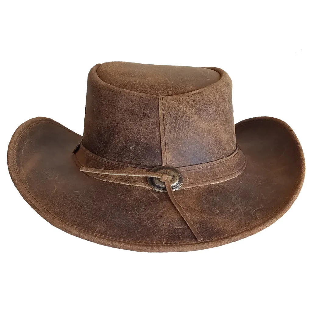 Outback Survival Gear Broken Hill Leather Hat