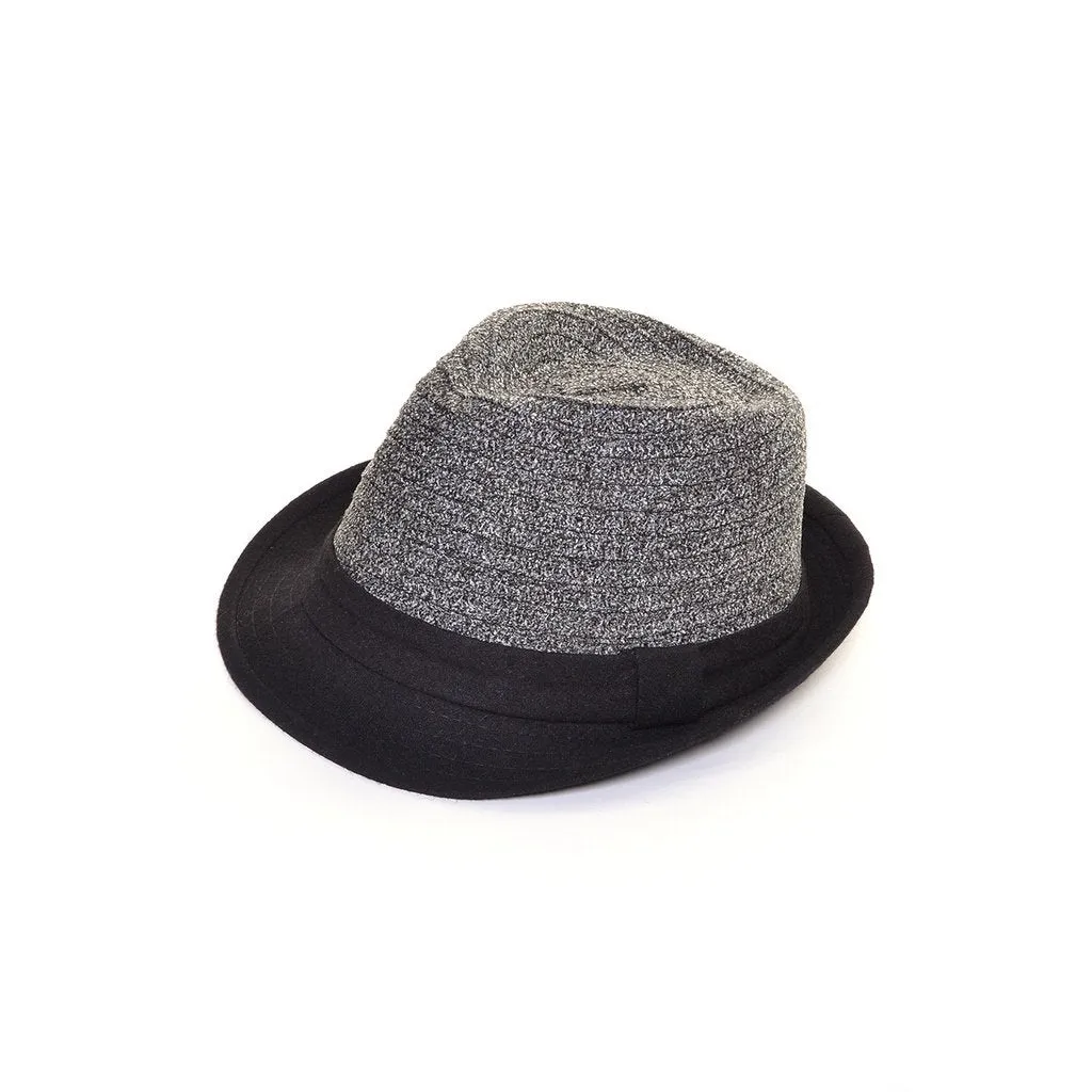 Packable Trilby Fedora Hat Contrast Brim