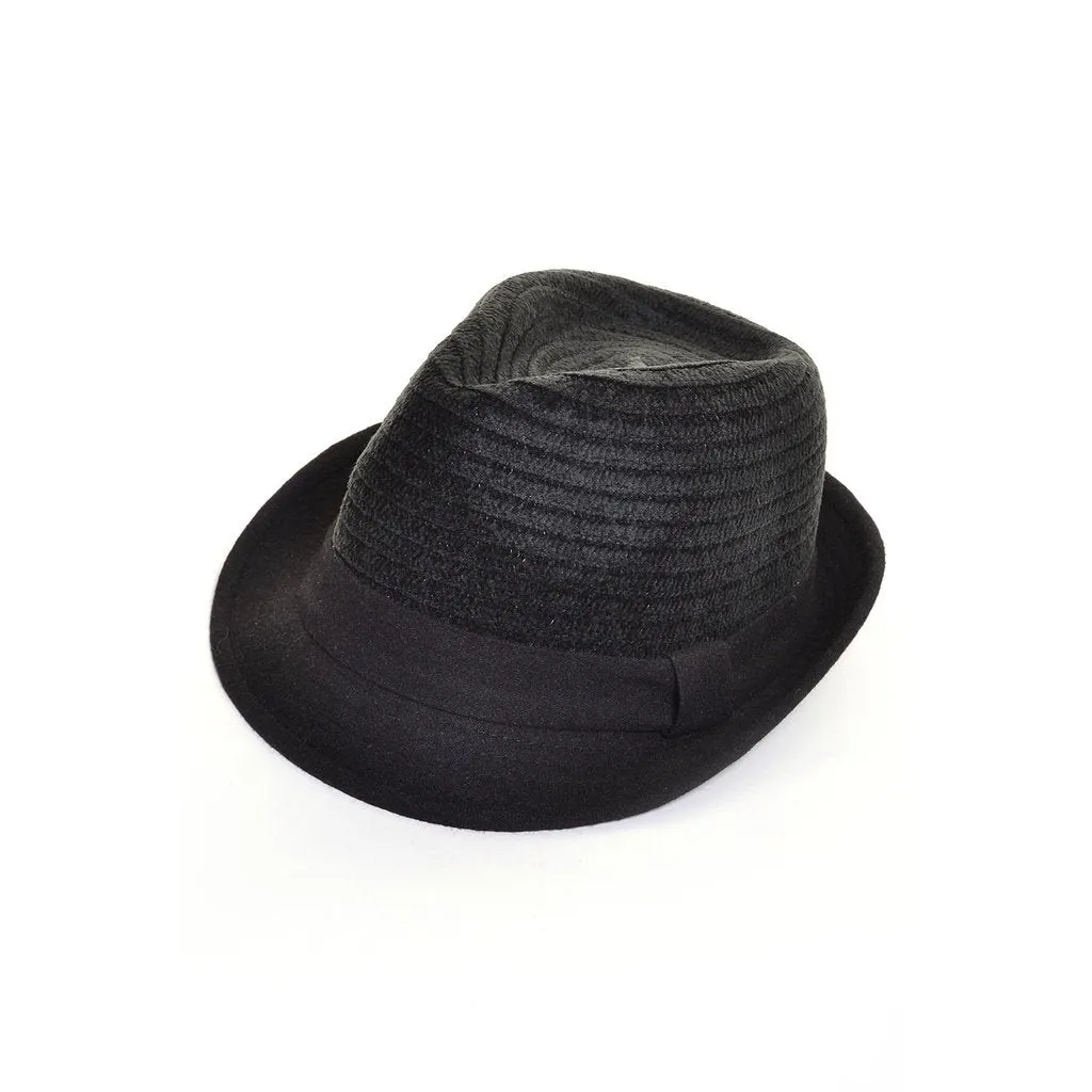 Packable Trilby Fedora Hat Contrast Brim
