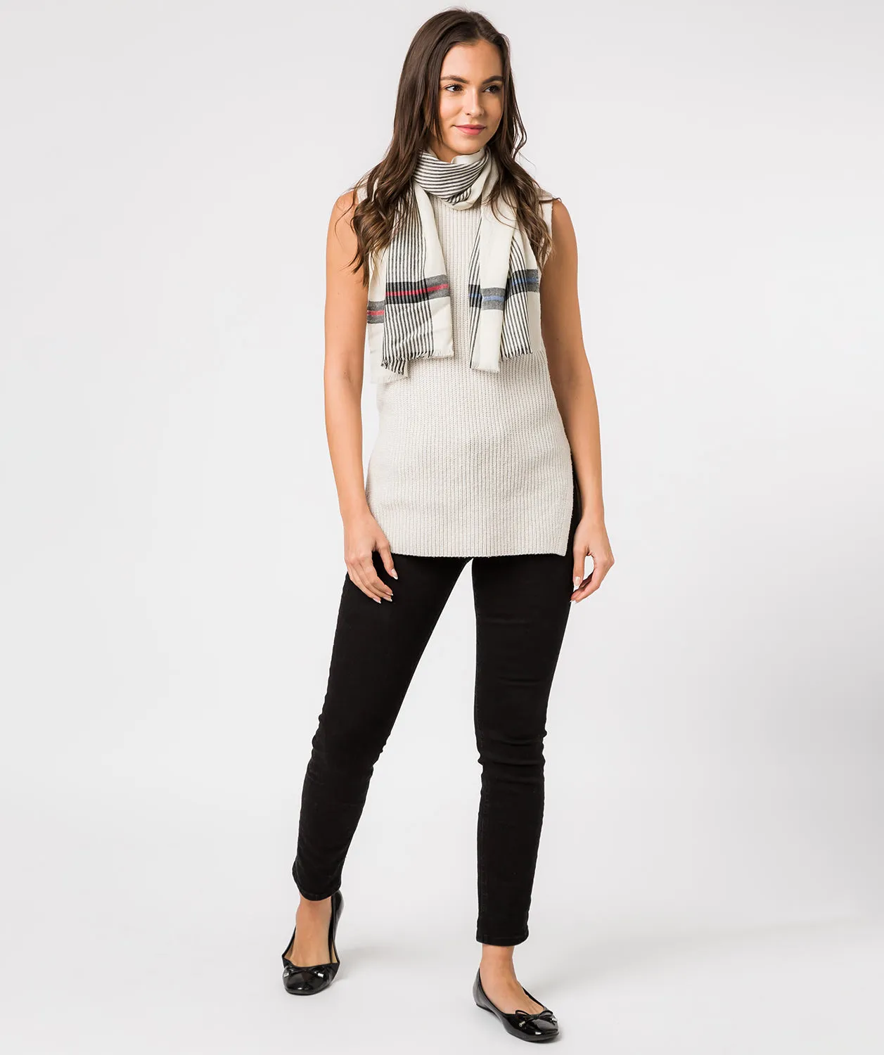 'Pixel' Cashmere & Merino Wool Neckerchief