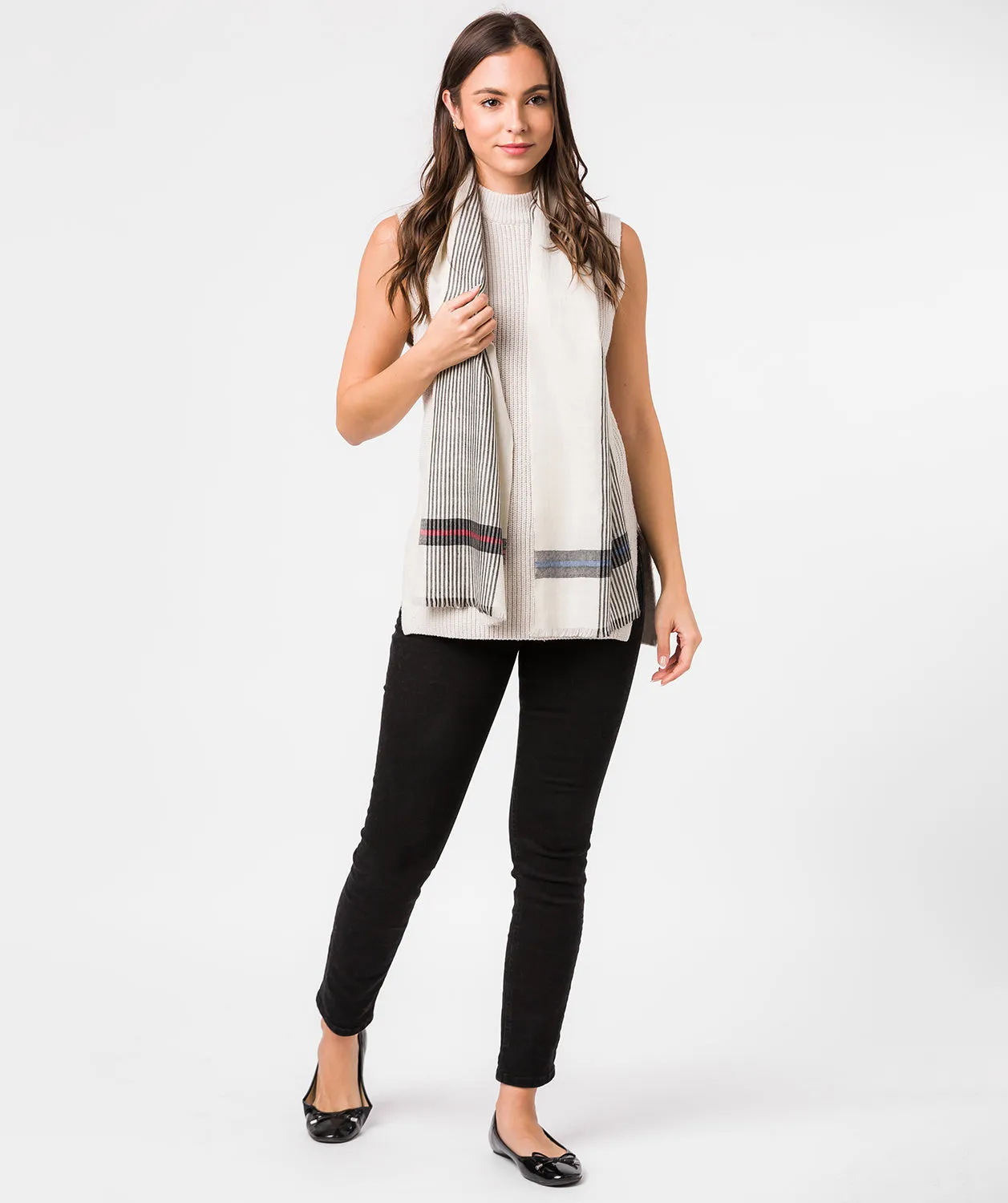 'Pixel' Cashmere & Merino Wool Scarf